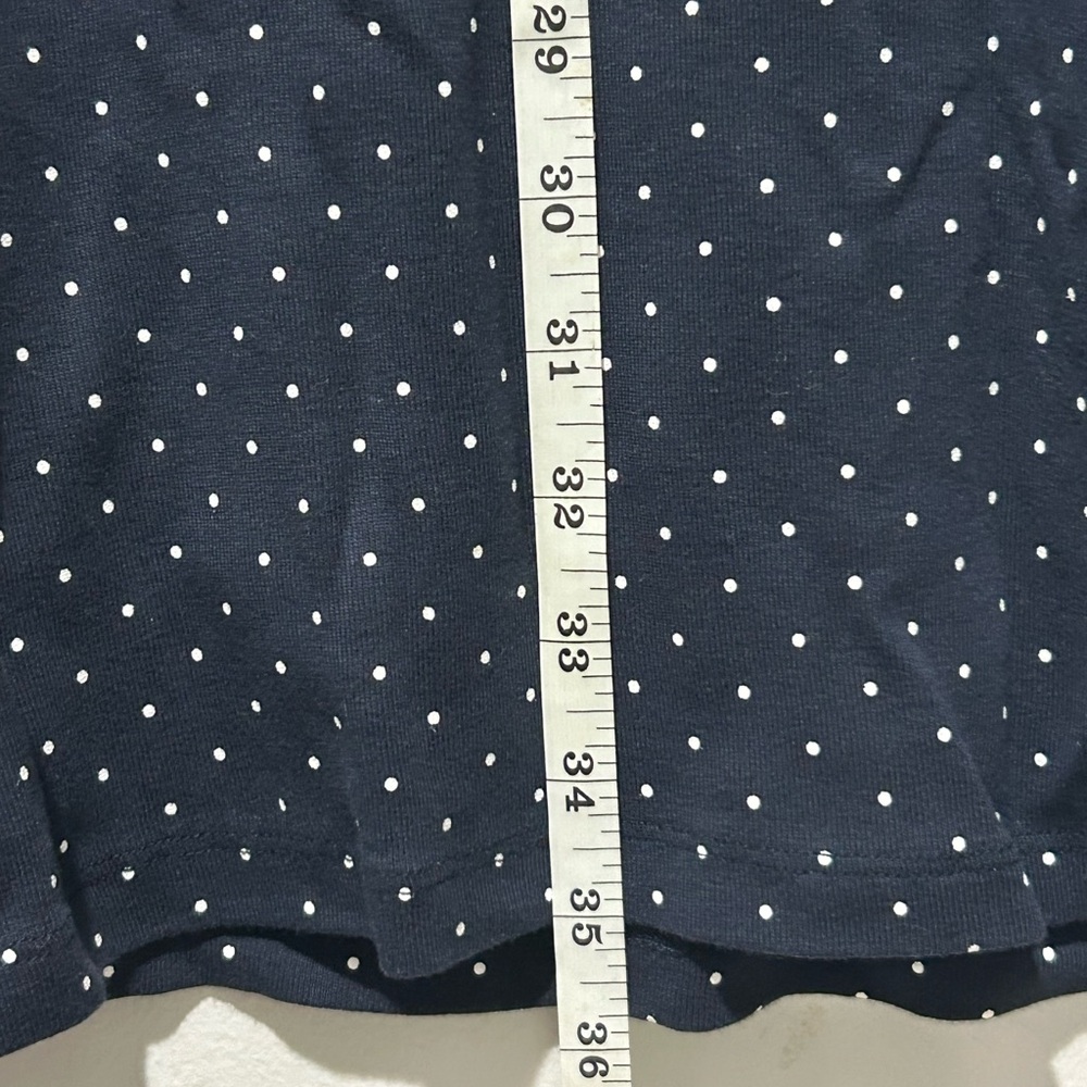 Navy Polka Dot Women’s T-Shirt Dress - Picture 4 of 5